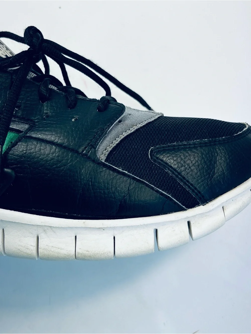 Nike Huarache Free Run Black Green  Running Shoes #510801-031 Men’s Size:10.5